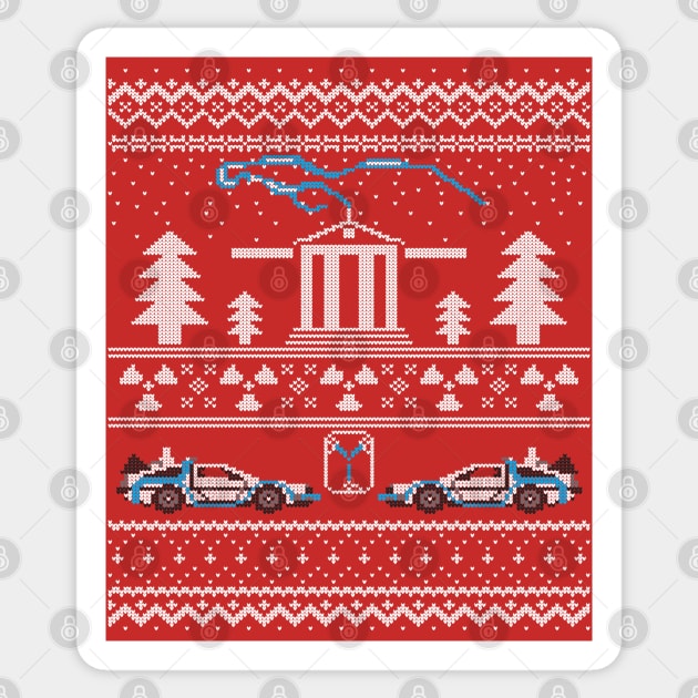 Back to the Future Ugly Sweater Back To The Future Sticker